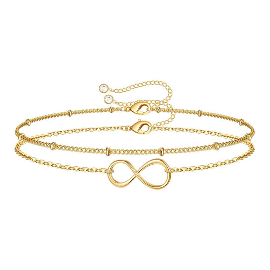 Bracelet en or infini