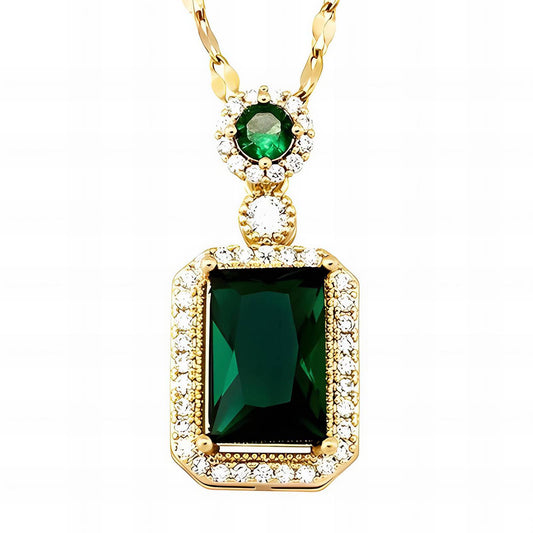 Collier en or et diamants verts Forest Luxe