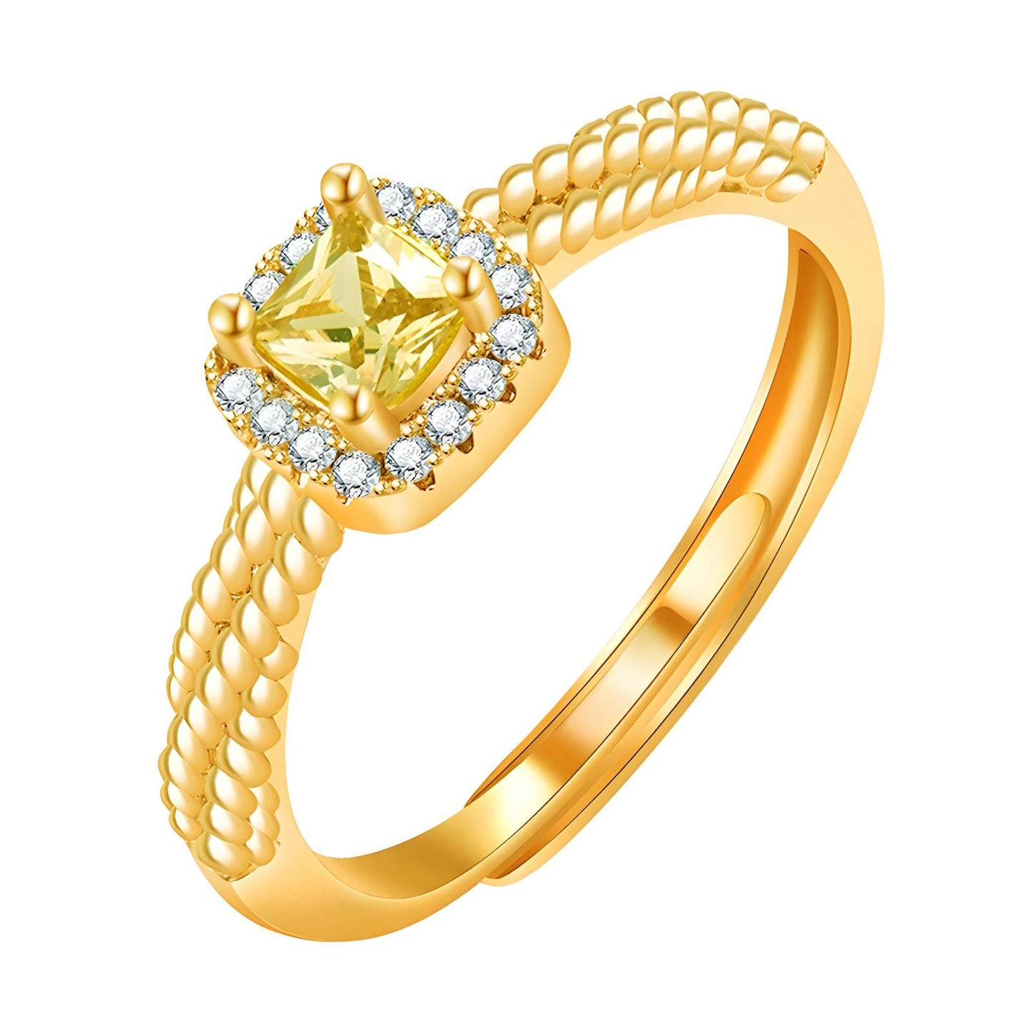 Gold Diamond Cut Ring